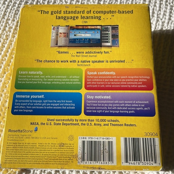 Rosetta Stone Espanol Version 4 Spanish Level 1-5, Audio Companion & Headset - Picture 3 of 6